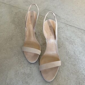 Schutz Luriane Heels | Nude/Cream | Size 8